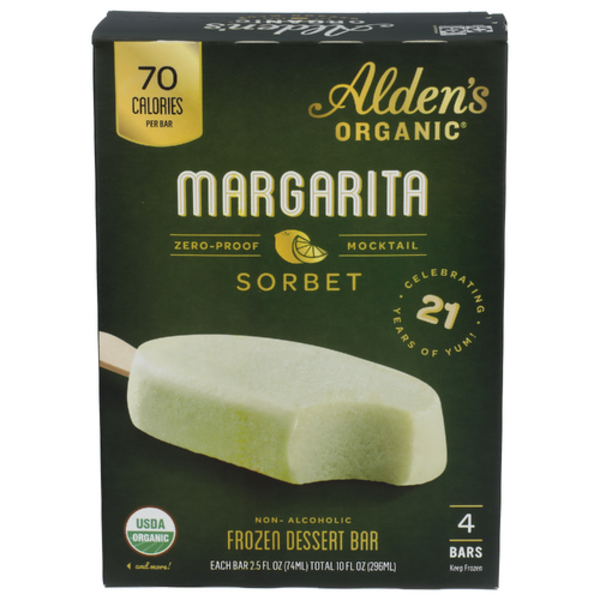 Alden's Organic Organic Margarita Sorbet Dessert Bars 4 Pack