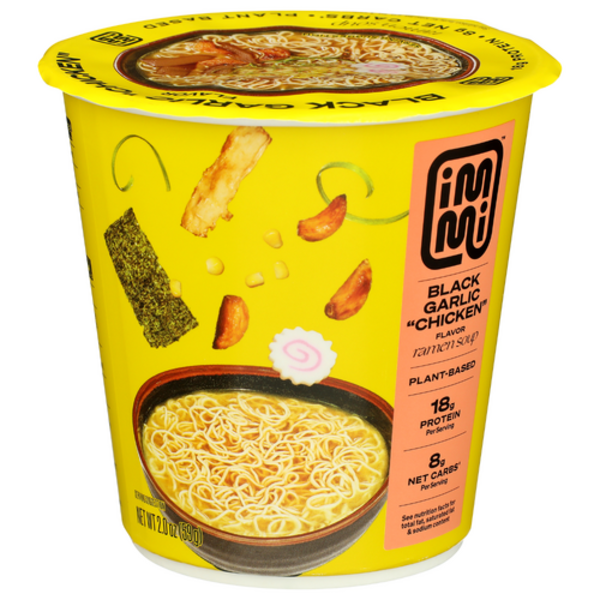 Immi Black Garlic "Chicken" Flavor Ramen Soup Cup