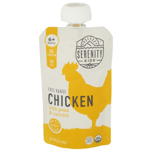 Serenity Kids Free Range Chicken with Organic Peas and Carrots