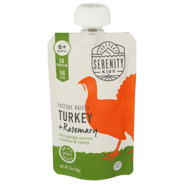 Serenity Kids Pasture Raised Turkey + Rosemary Baby Food Pouch