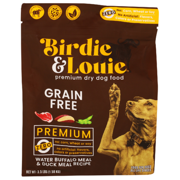 Birdie & Louie Water Buffalo Meal & Duck Meal Grain Free Premium Dog Food