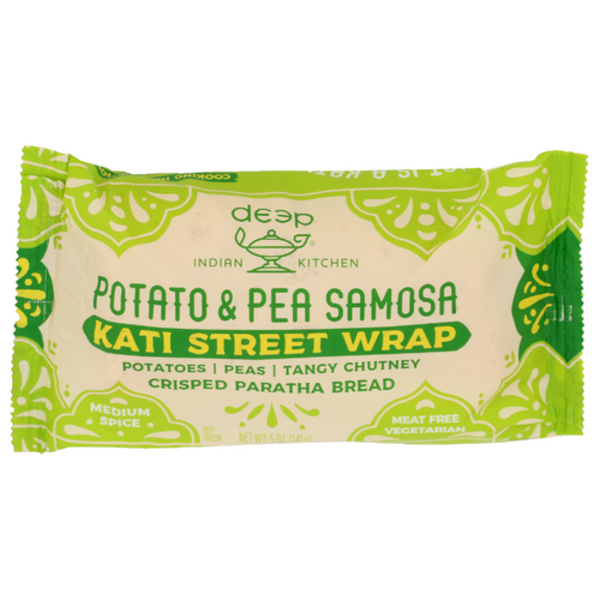 Deep Indian Kitchen Potato & Pea Samosa Kati Street Wrap