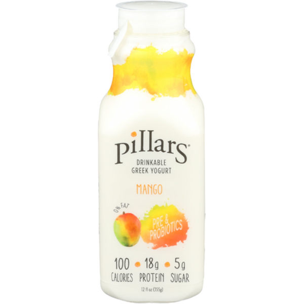 Pillars Yogurt Mango Drinkable Greek Yogurt