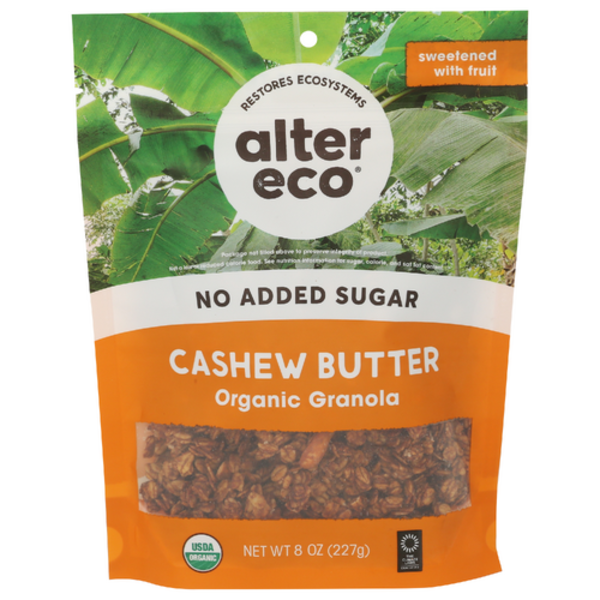 Alter Eco Organic Cashew Butter No Sugar Added Granola