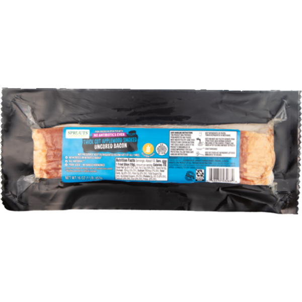 Sprouts Applewood Smoked Uncured Thick Cut Bacon