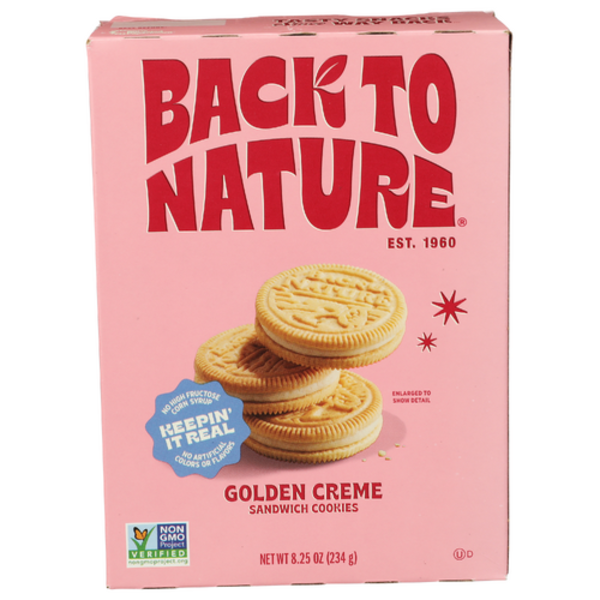 Back To Nature Golden Creme Sandwich Cookies