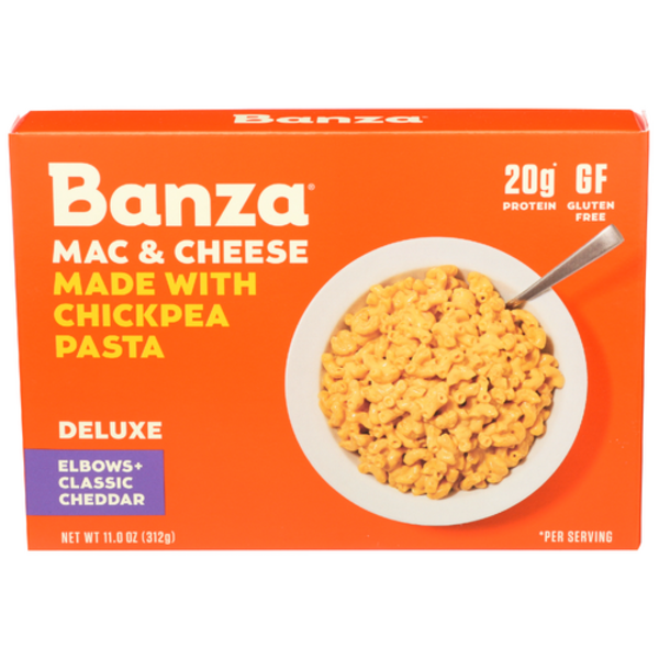 Banza Elbows + Classic Cheddar Deluxe Mac & Cheese Made With Chickpea Pasta