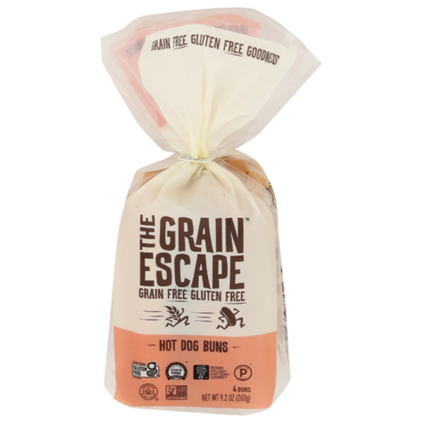 The Grain Escape Grain Free Hotdog Buns 4 Pack