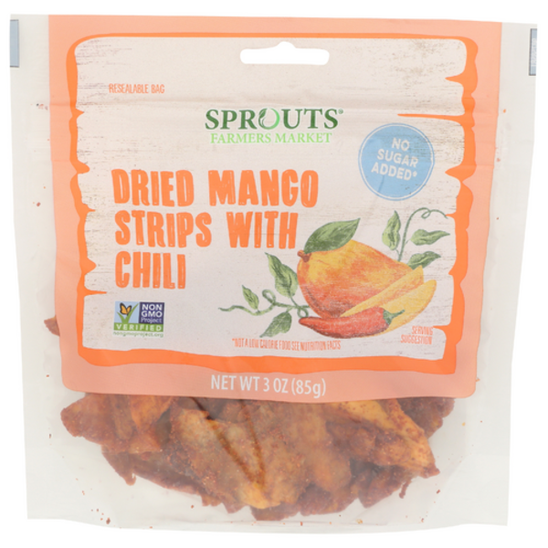 Sprouts No Sugar Added Dried Mango Strips With Chili