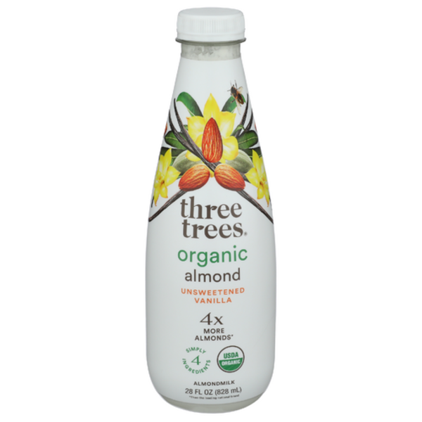 Three Trees Organic Unsweetened Vanilla Bean Almond Milk