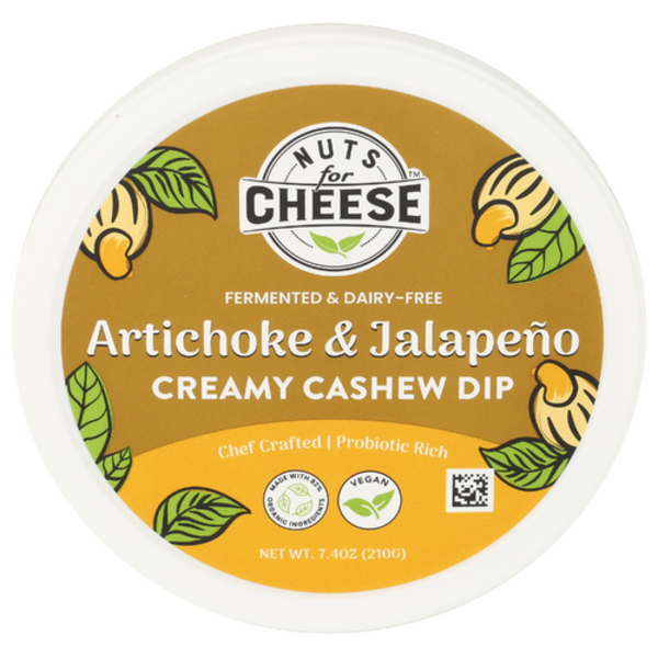 Nuts For Cheese Artichoke Jalapeno Creamy Cashew Dip