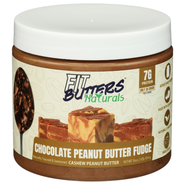 Fit Butters Naturals Chocolate Peanut Butter Fudge Cashew Peanut Butter