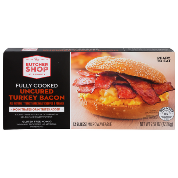 Sprouts Fully Cooked Uncured Turkey Bacon