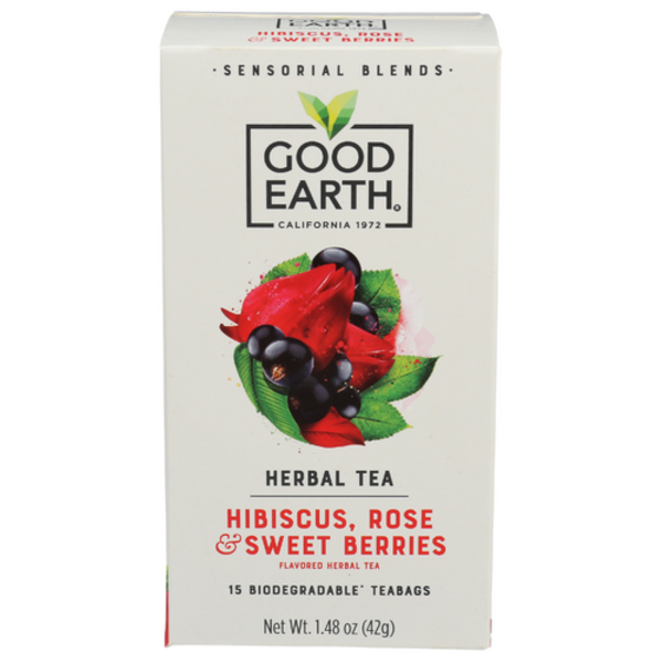 Good Earth Hibiscus Rose Sweet Berries Herbal Tea