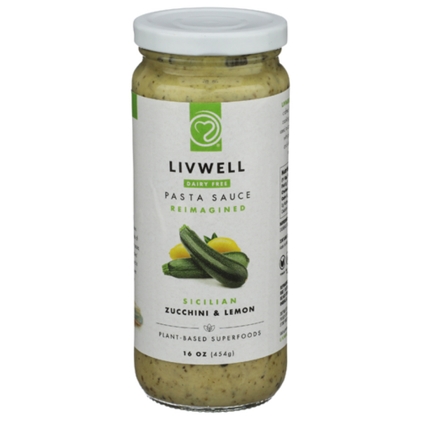 Livwell Foods Sicilian Zucchini & Lemon Plant-Based Pasta Sauce