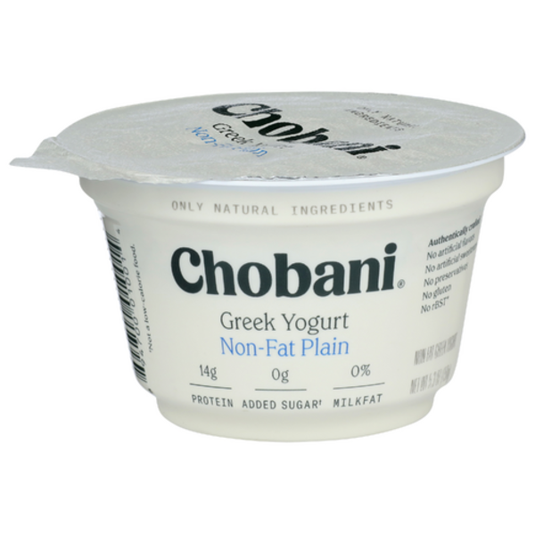 Chobani Fat Free Plain Greek Style Yogurt