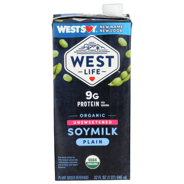 West Life Organic Plain Unsweetened Soy Beverage