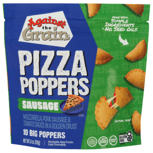 Against The Grain Gourmet Sausage Pizza Poppers 10 Pack