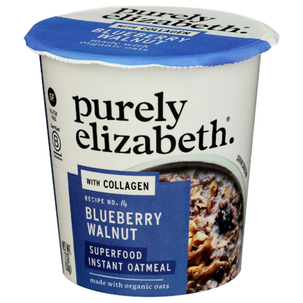 Purely Elizabeth Blueberry Walnut Superfood Oatmeal With Collagen