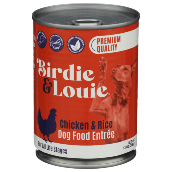 Birdie & Louie Chicken & Rice Premium Dog Food Can
