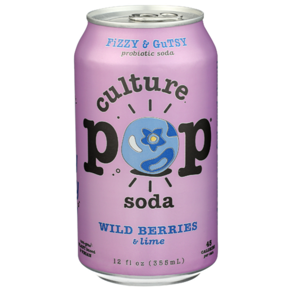 Culture Pop Wild Berries & Lime Probiotic Soda