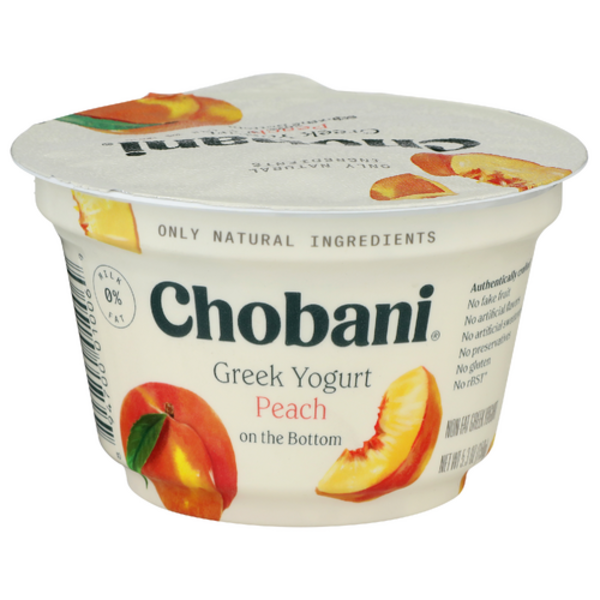 Chobani Fat Free Peach Greek Style Yogurt