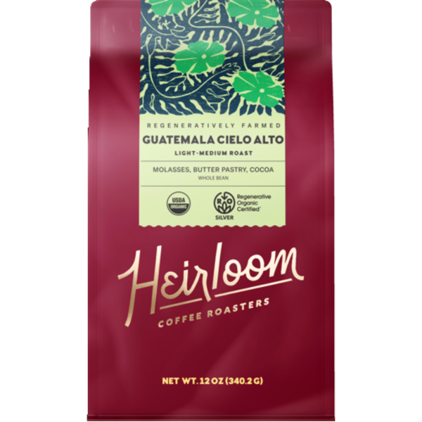 Heirloom Coffee Roasters Organic Guatemala Cielo Alto Light-Medium Roast Coffee