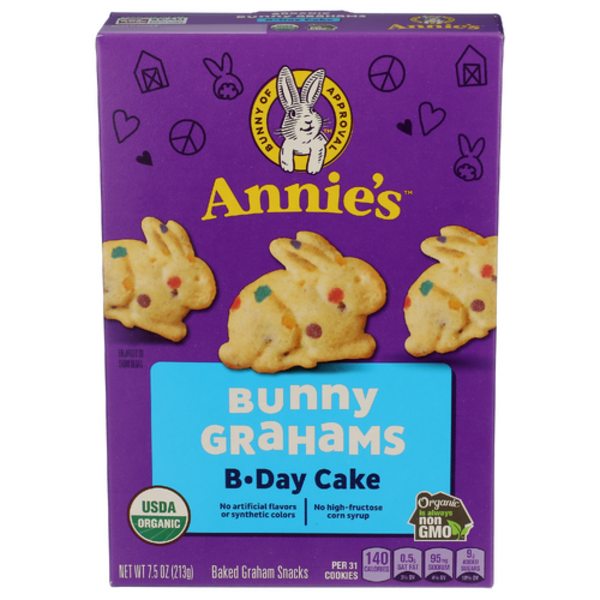 Annie's Homegrown Organic Birthday Cake Bunny Grahams
