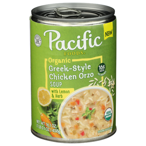 Pacific Foods Organic Greek-Style Chicken Orzo Soup