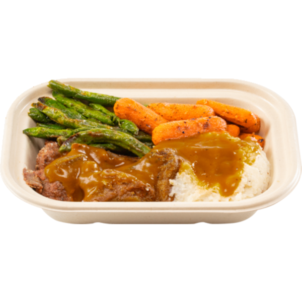 Sprouts Pot Roast With Mashed Potatoes And Carrots