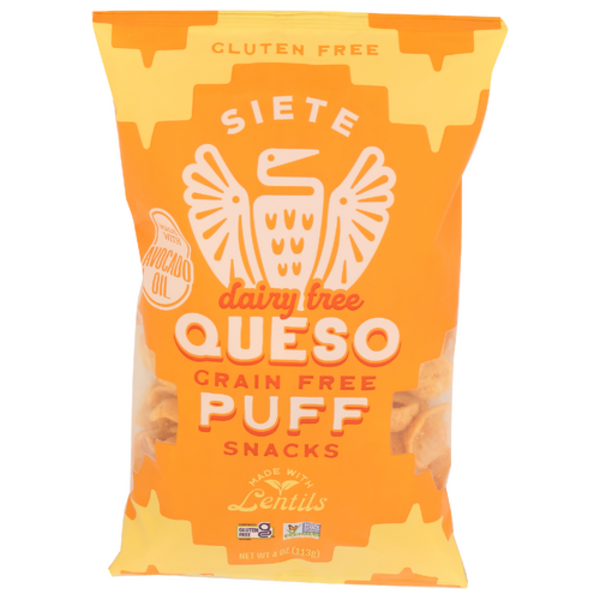 Siete Queso Dairy Free Grain Free Puff Snacks