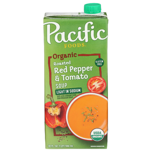 Pacific Foods Low Sodium Organic Red Pepper & Tomato Soup
