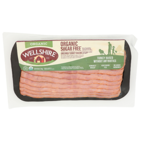 Wellshire Farms Organic Sugar Free Uncured Turkey Bacon