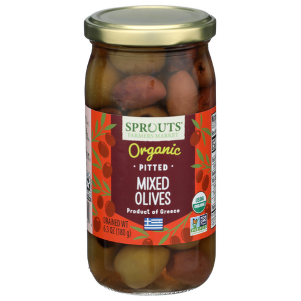 Sprouts Organic Pitted Mixed Olives