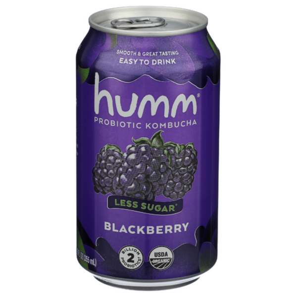 Humm Kombucha Organic Blackberry Probiotic Kombucha