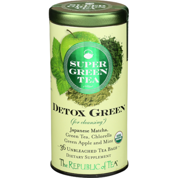 The Republic Of Tea Organic Detox Super Green Tea