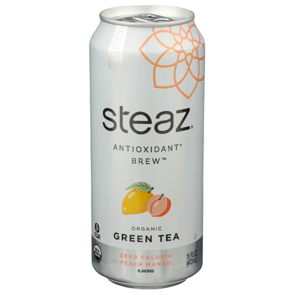 Steaz Organic Zero Calorie Peach Mango Iced Green Tea