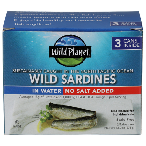 Wild Planet Scale Free Wild Sardines In Water No Salt Added