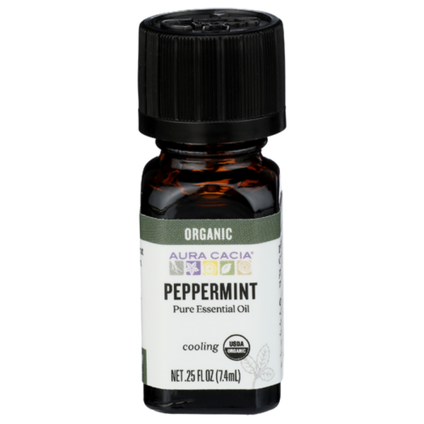 Aura Cacia Organic Peppermint Essential Oil