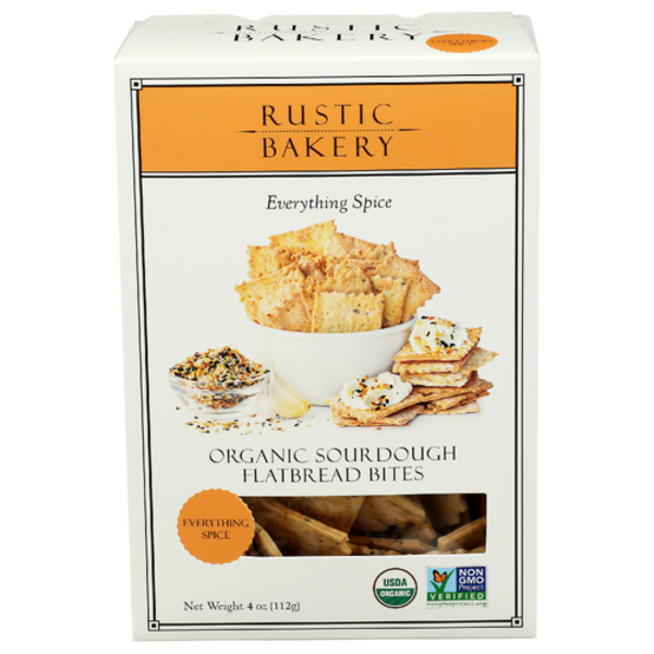Rustic Bakery Organic Everything Spice Sourdough Flatbread Bites