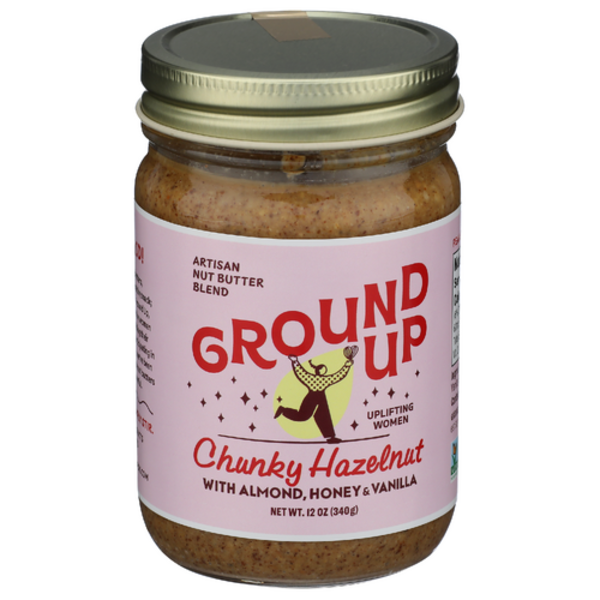 Ground Up Nut Butters Chunky Hazelnut Artisan Nut Butter Blend