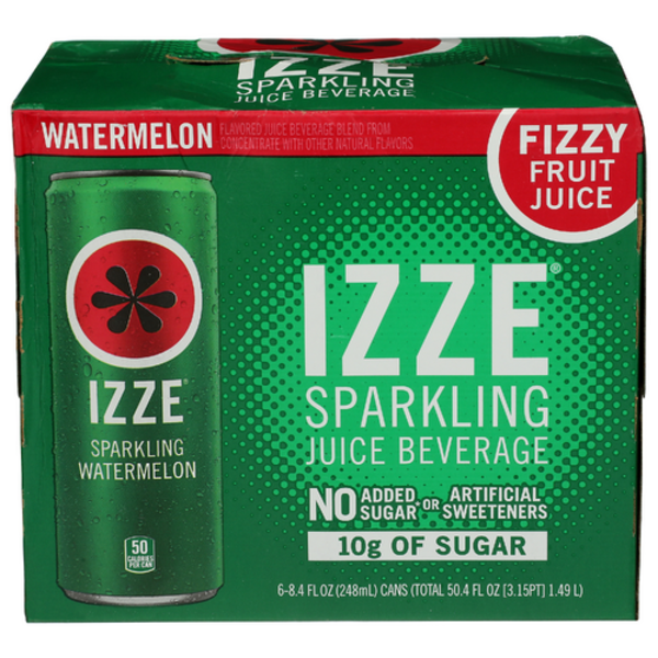 Izze Watermelon Sparkling Juice 6 Pack Case