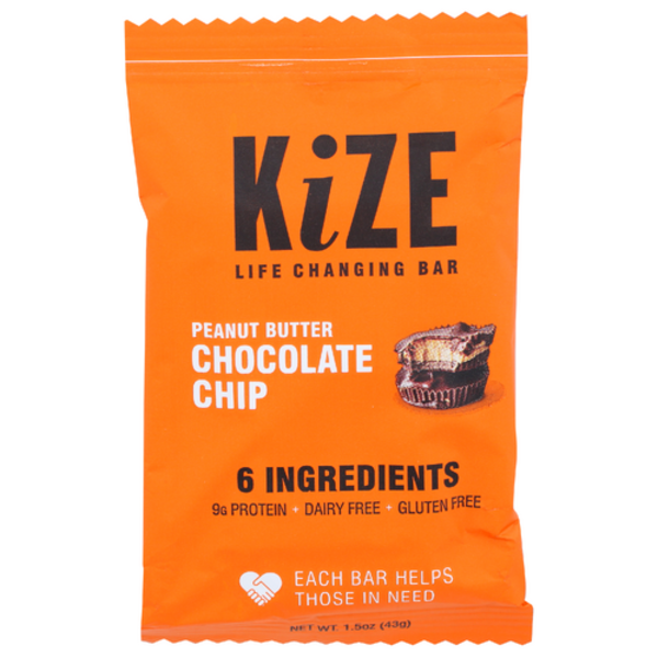 Kize Peanut Butter Chocolate Chip Life Changing Bar