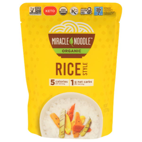 Miracle Noodle One Gram Net Carbs, Gluten free Ready to Eat Organic Rice