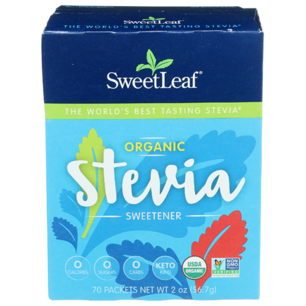 Sweetleaf Organic Stevia Sweetener Packets - 70 Cnt