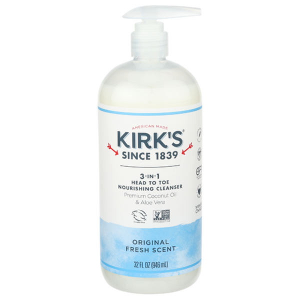 Kirk's Original Fresh Scent 3-in1 Head To Toe Nourishing Cleanser