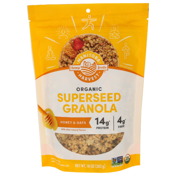 Manitoba Harvest Organic Honey And Oats Hemp Granola