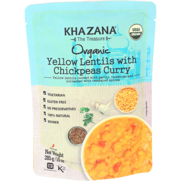 Khazana Organic Yellow Lentils With Chickpeas Curry