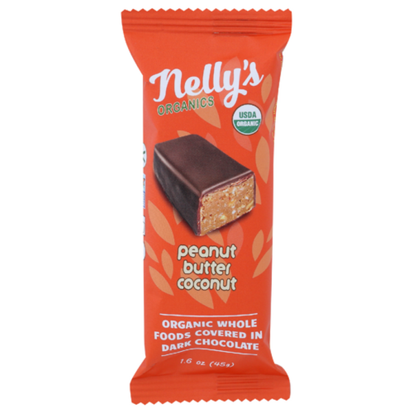 Nelly's Organics Organic Peanut Butter Coconut Bar