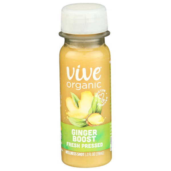 Vive Organic Ginger Fresh Pressed Pure Boost Wellness Shot